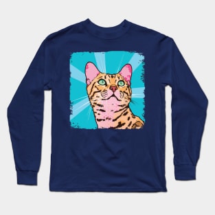 Ocicat Pop Art - Cat Lover Gift Long Sleeve T-Shirt